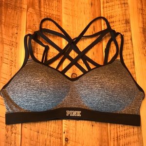 VS Pink strappy sports bra
